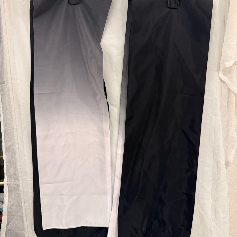 Hanfu water sleeves black I’m re to white “60” long 8” wide